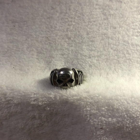 Harley-Davidson MOD Willie G skull stainless steel men’s ring - Picture 3 of 10